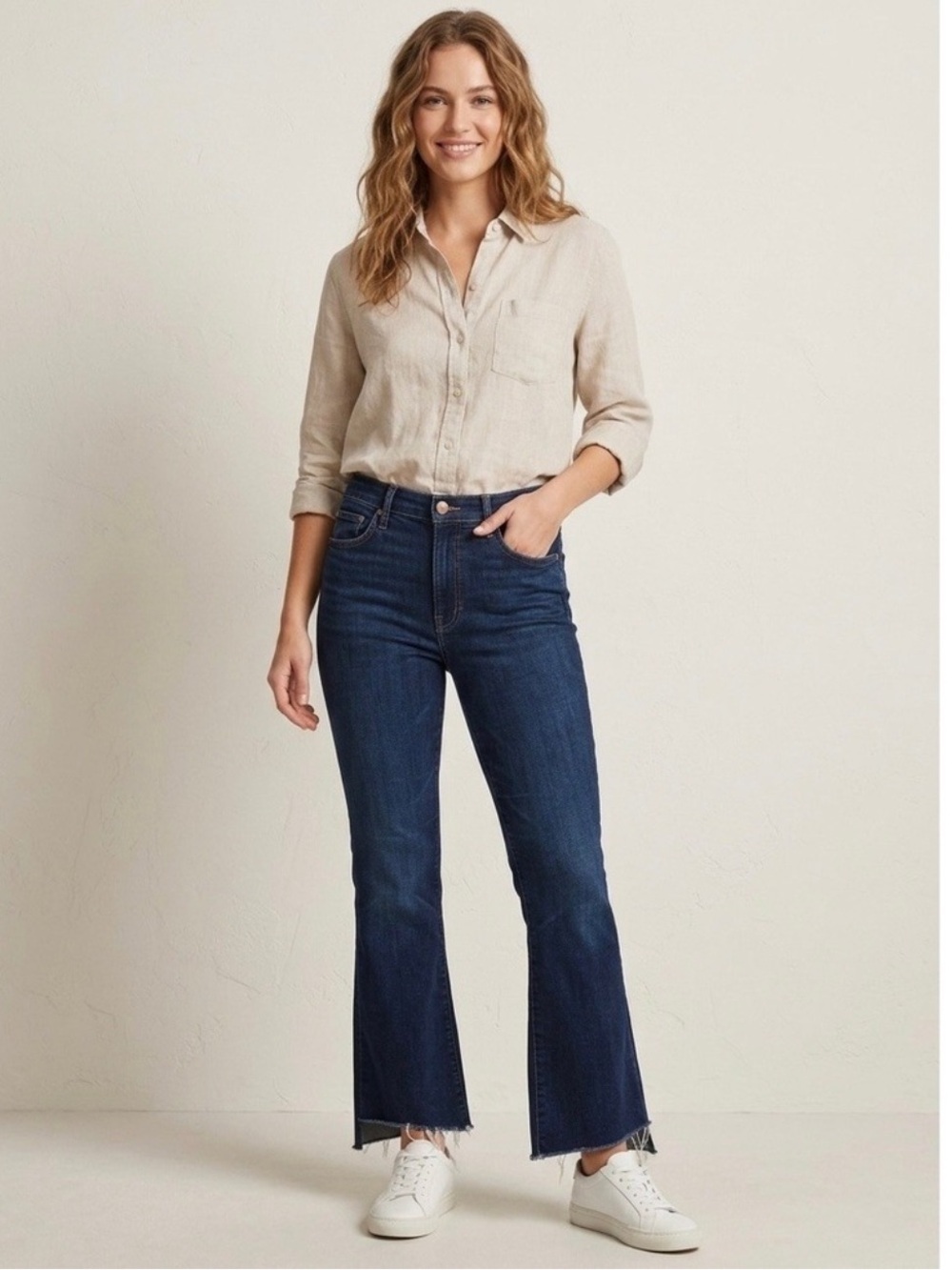 MOTHER The Insider Crop Step Fray Jeans Off Limits Dark Wash